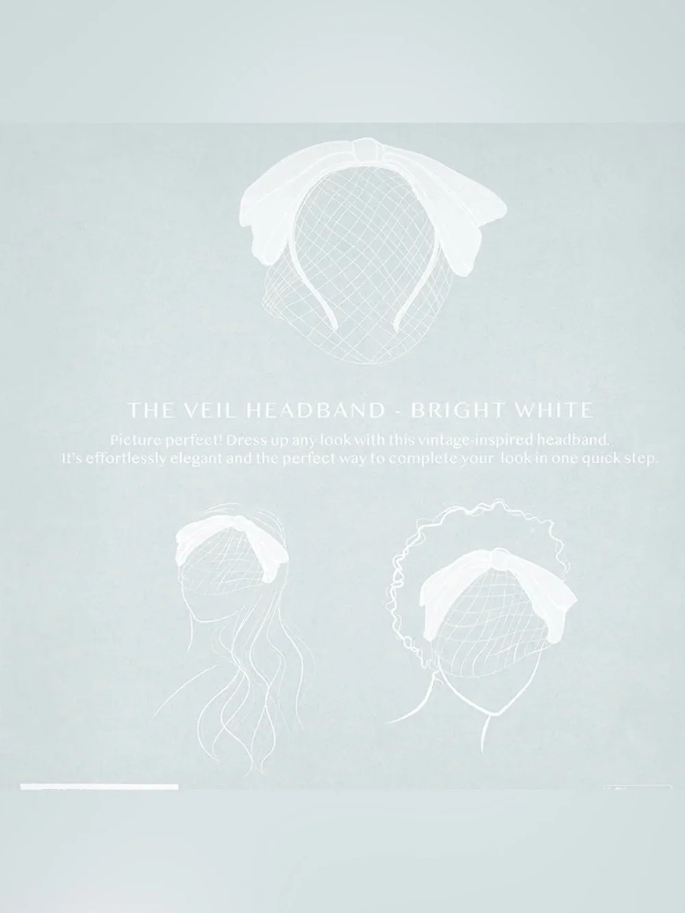 Kristin Ess Hair Veil Headband- NIB